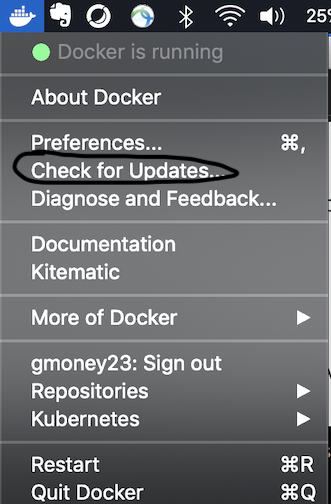 Upgrade Docker