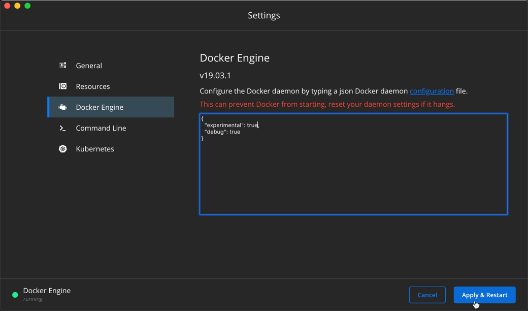 Docker Engine Mac