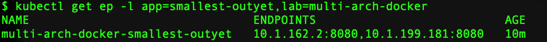 Smallest Outyet 2 Endpoints